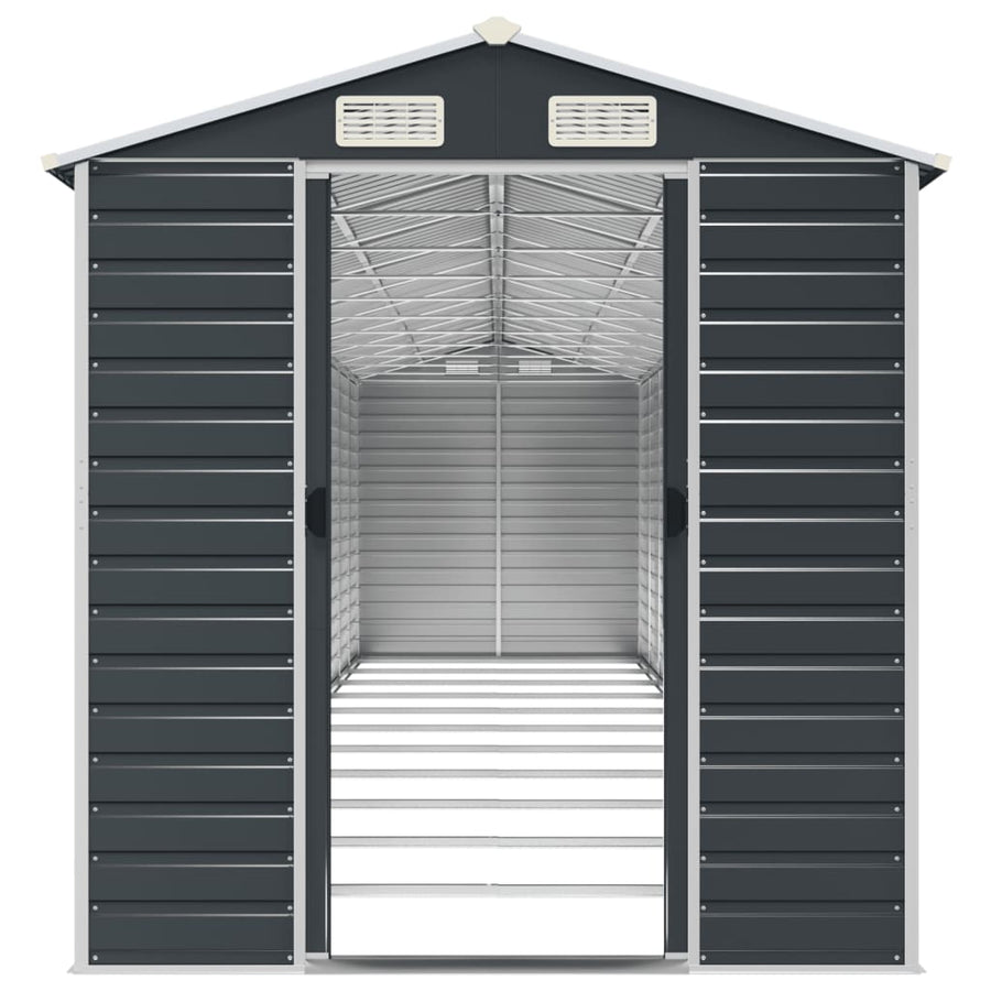 Tuinschuur Gegalvaniseerd Staal Kleurig 191 x 980 x 198 cm Antraciet
