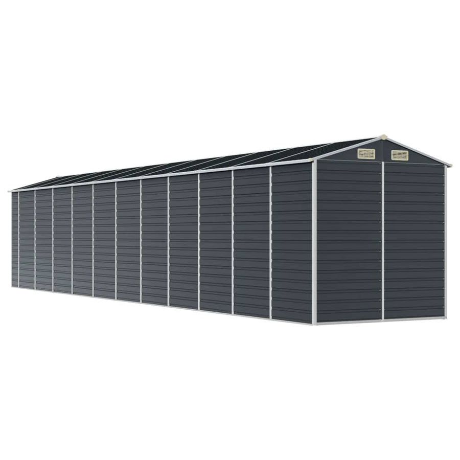Tuinschuur Gegalvaniseerd Staal Kleurig 191 x 980 x 198 cm Antraciet