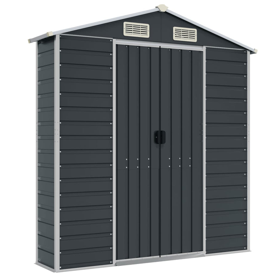 Tuinschuur Gegalvaniseerd Staal Kleurig 191 x 980 x 198 cm Antraciet