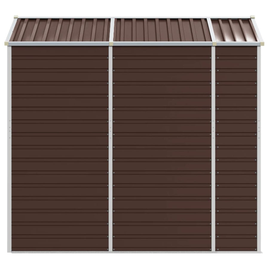 Tuinschuur Gegalvaniseerd Staal 191 x 215 x 198 cm Bruin