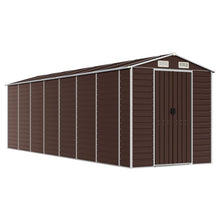 Tuinschuur 191X640X198 Cm Gegalvaniseerd Staal Bruin