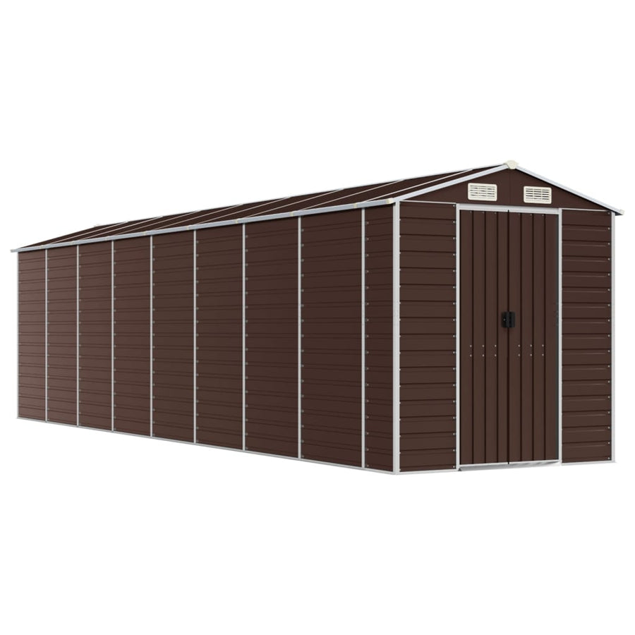 Tuinschuur Gegalvaniseerd Staal 191 x 725 x 198 cm Bruin