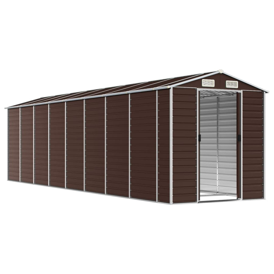 Tuinschuur Gegalvaniseerd Staal 191 x 725 x 198 cm Bruin