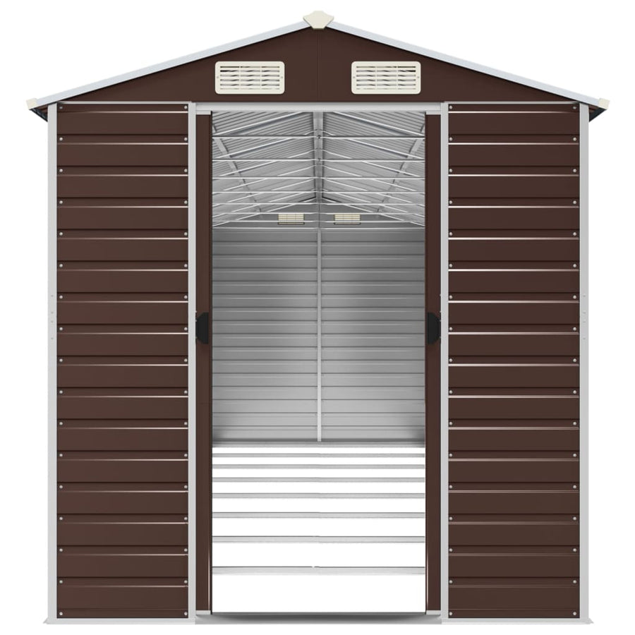 Tuinschuur Gegalvaniseerd Staal 191 x 725 x 198 cm Bruin
