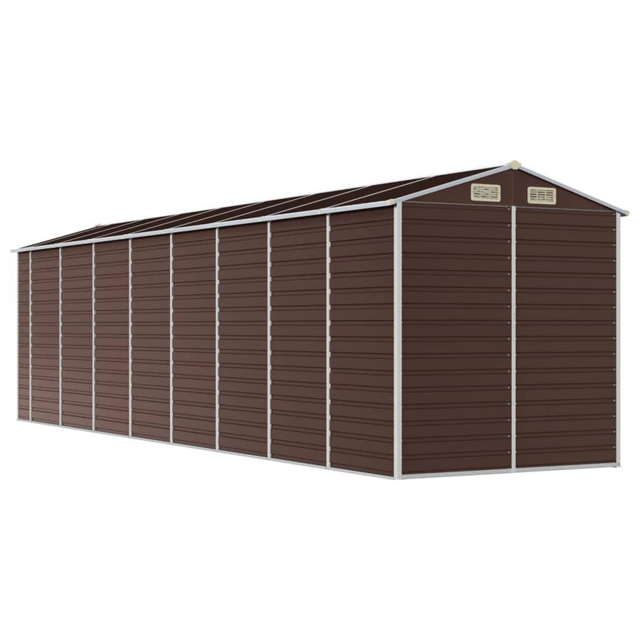 Tuinschuur Gegalvaniseerd Staal 191 x 725 x 198 cm Bruin