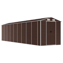 Tuinschuur 191X810X198 Cm Gegalvaniseerd Staal Bruin