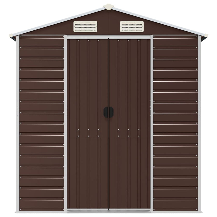 Tuinschuur Gegalvaniseerd Staal 191 x 895 x 198 cm Bruin