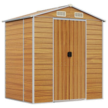 Tuinschuur Gegalvaniseerd Staal 191 x 130 x 198 cm Lichtbruin