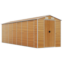Tuinschuur 191X640X198 Cm Gegalvaniseerd Staal Lichtbruin