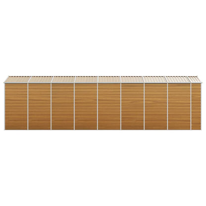 Tuinschuur Gegalvaniseerd Staal 191 x 725 x 198 cm Lichtbruin