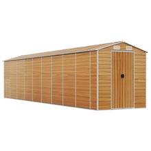 Tuinschuur 191X810X198 Cm Gegalvaniseerd Staal Lichtbruin