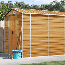 Tuinschuur Gegalvaniseerd Staal 191 x 895 x 198 cm Lichtbruin