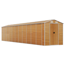 Tuinschuur 191X980X198 Cm Gegalvaniseerd Staal Lichtbruin