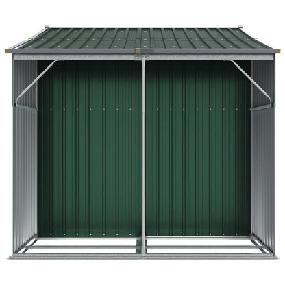 Tuinschuur 277X192,5X179 Cm Gegalvaniseerd Staal 277 x 192.5 x 179 cm Groen