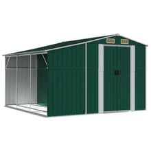 Tuinschuur 277X279X179 Cm Gegalvaniseerd Staal Groen