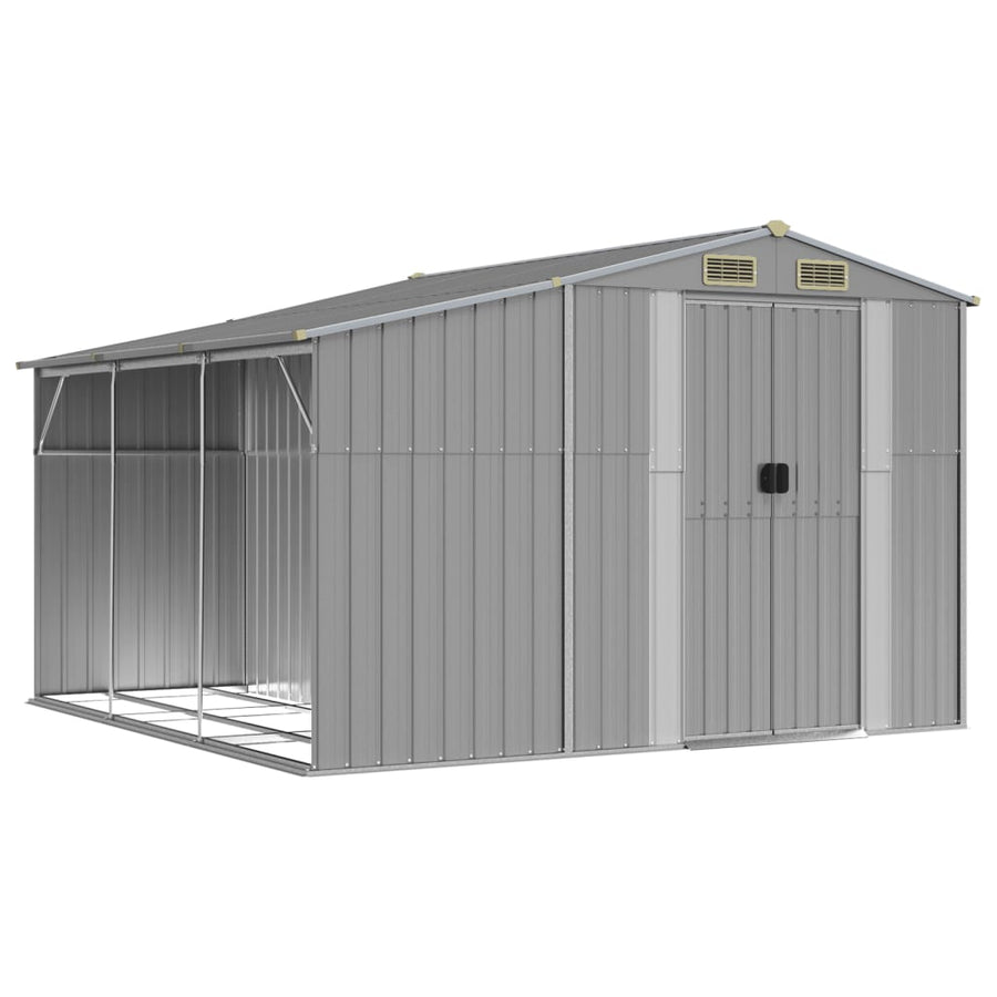 Tuinschuur Gegalvaniseerd Staal 277 x 279 x 179 cm Grijs