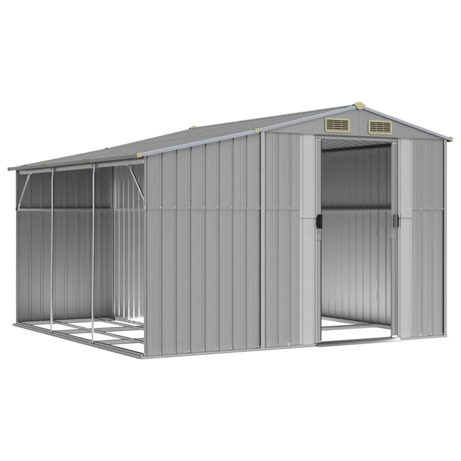 Tuinschuur Gegalvaniseerd Staal 277 x 279 x 179 cm Grijs
