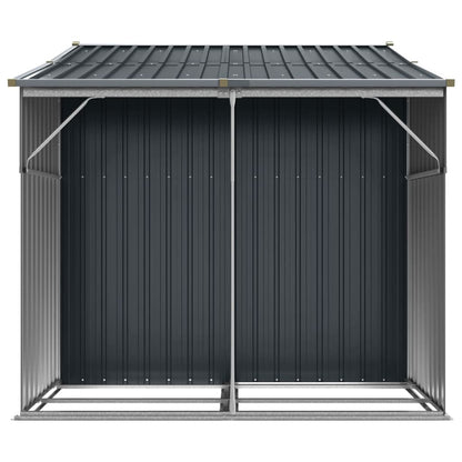 Tuinschuur 277X192,5X179 Cm Gegalvaniseerd Staal Kleur 277 x 192.5 x 179 cm Antraciet
