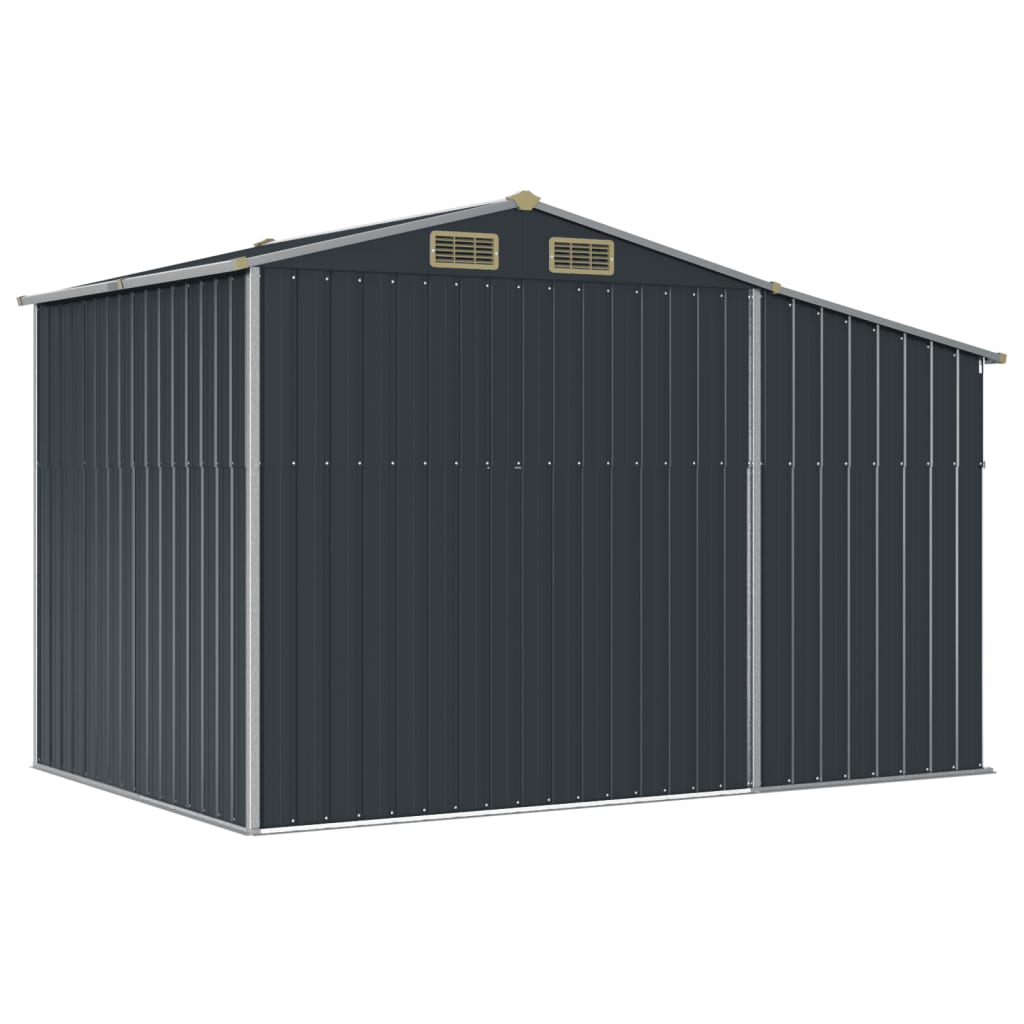 Tuinschuur 277X192,5X179 Cm Gegalvaniseerd Staal Kleur 277 x 192.5 x 179 cm Antraciet