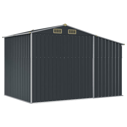 Tuinschuur 277X192,5X179 Cm Gegalvaniseerd Staal Kleur 277 x 192.5 x 179 cm Antraciet