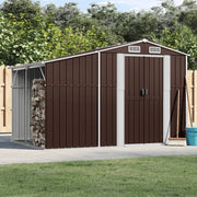 Tuinschuur 277x192,5x179 cm staal bruin