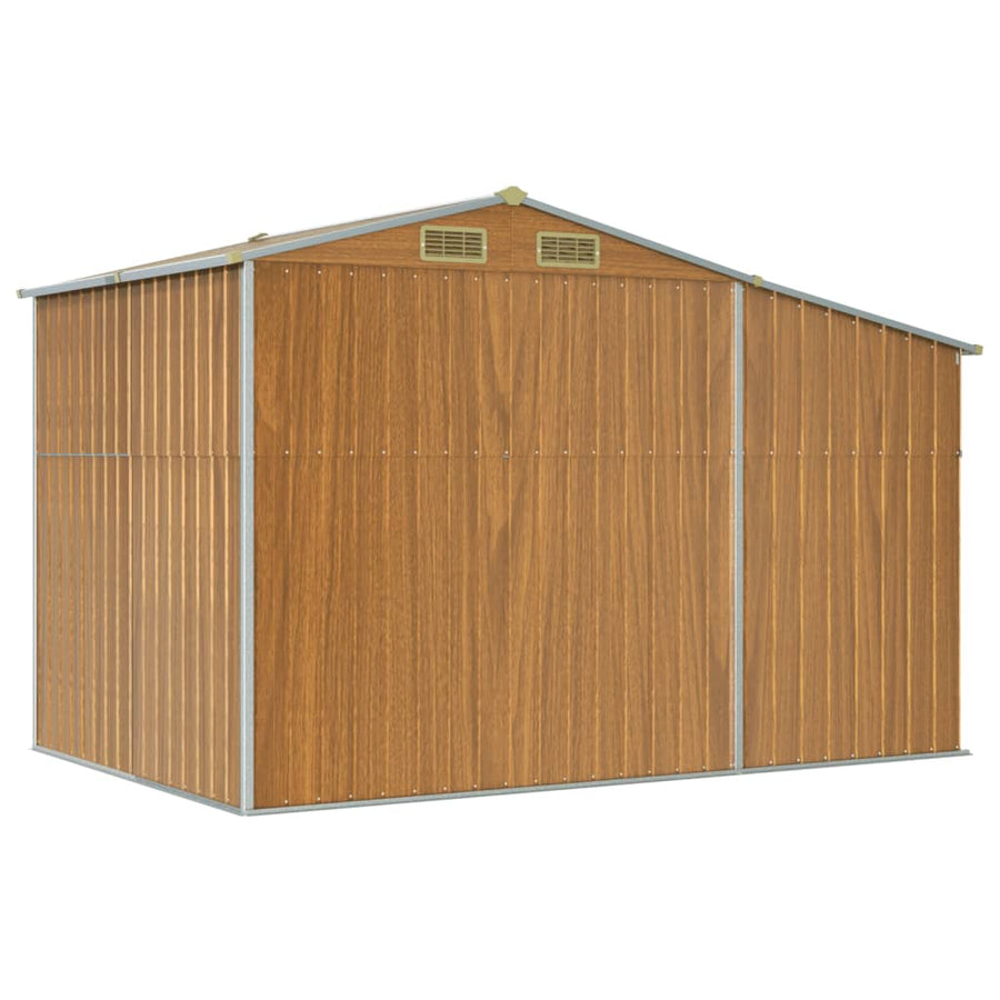 Tuinschuur 277X192,5X179 Cm Gegalvaniseerd Staal Lichtbruin