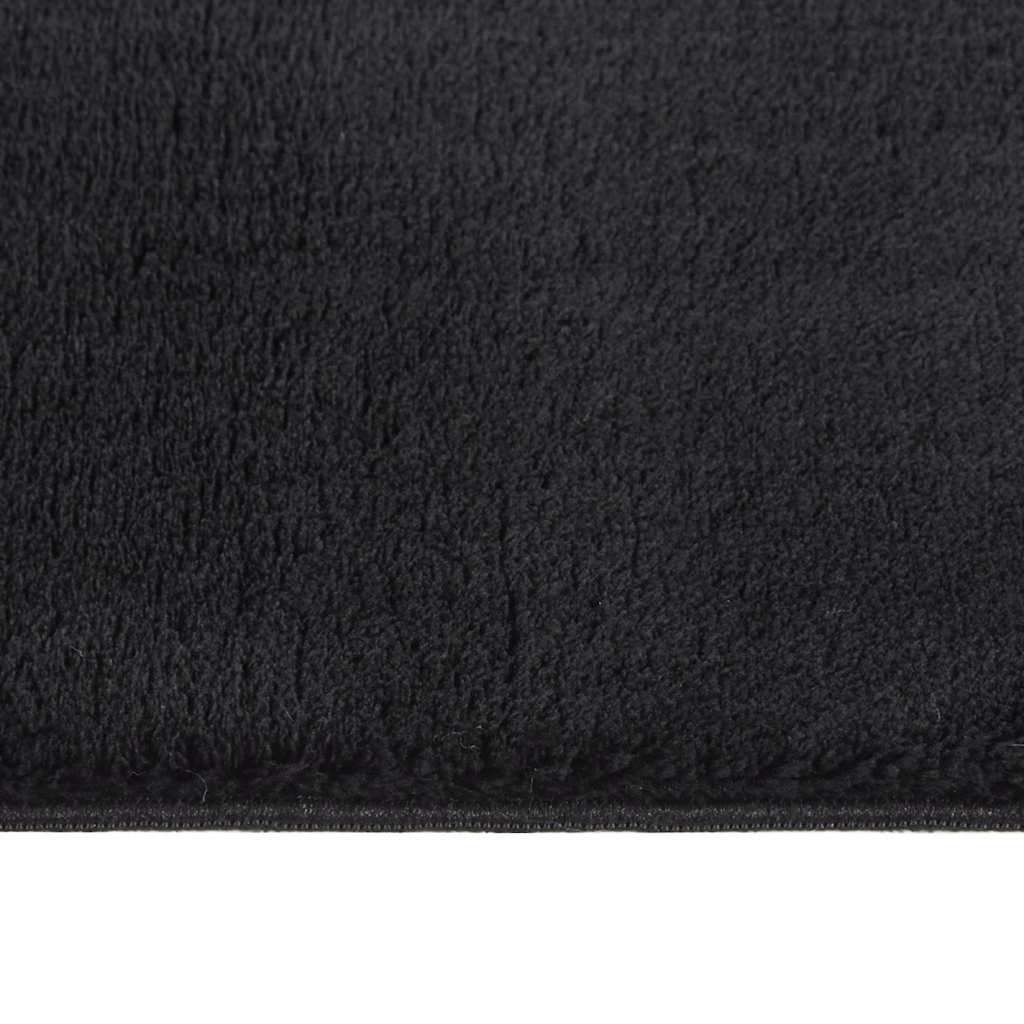 Vloerkleed shaggy zwart 240x305 cm polyester