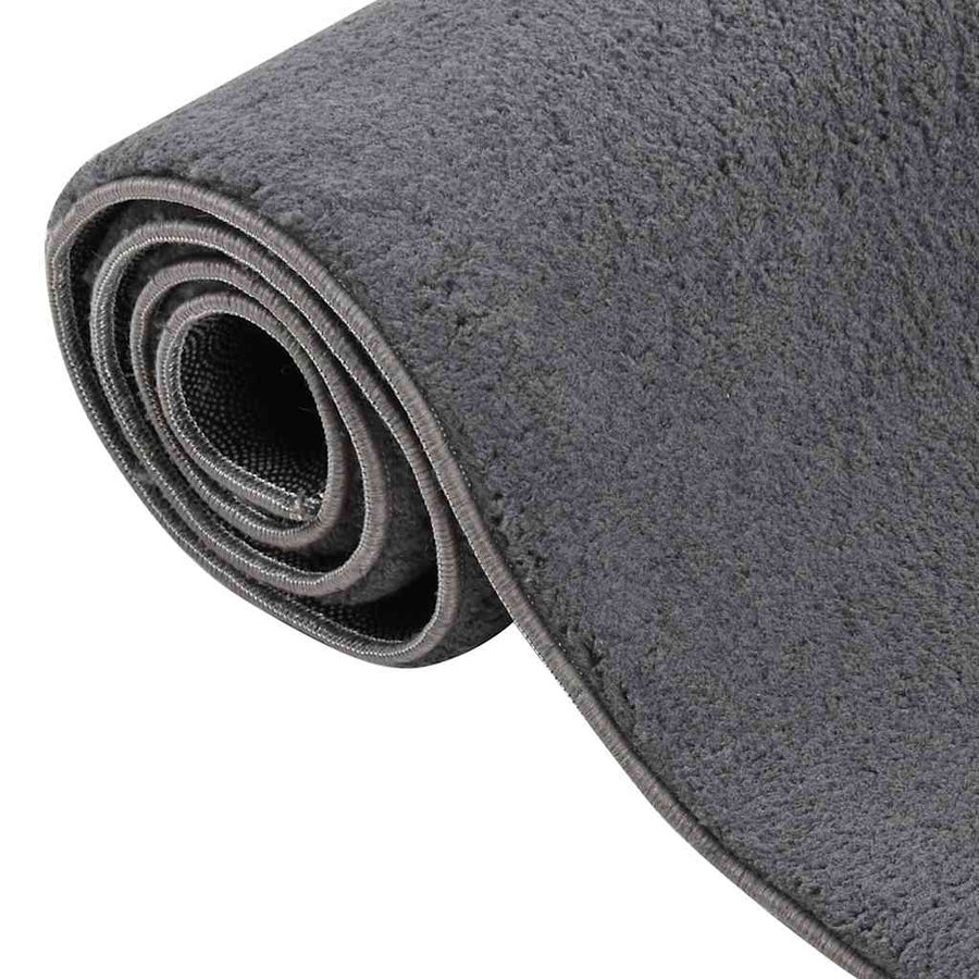 Vloerkleed shaggy antracietkleurig 240x340 cm polyester