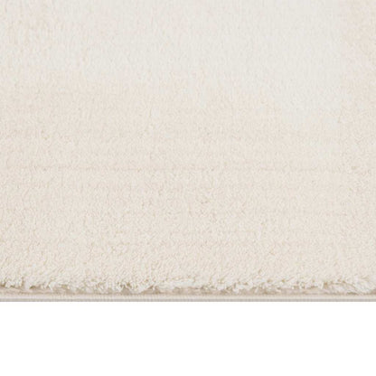 Vloerkleed shaggy crèmewit 120x183 cm polyester
