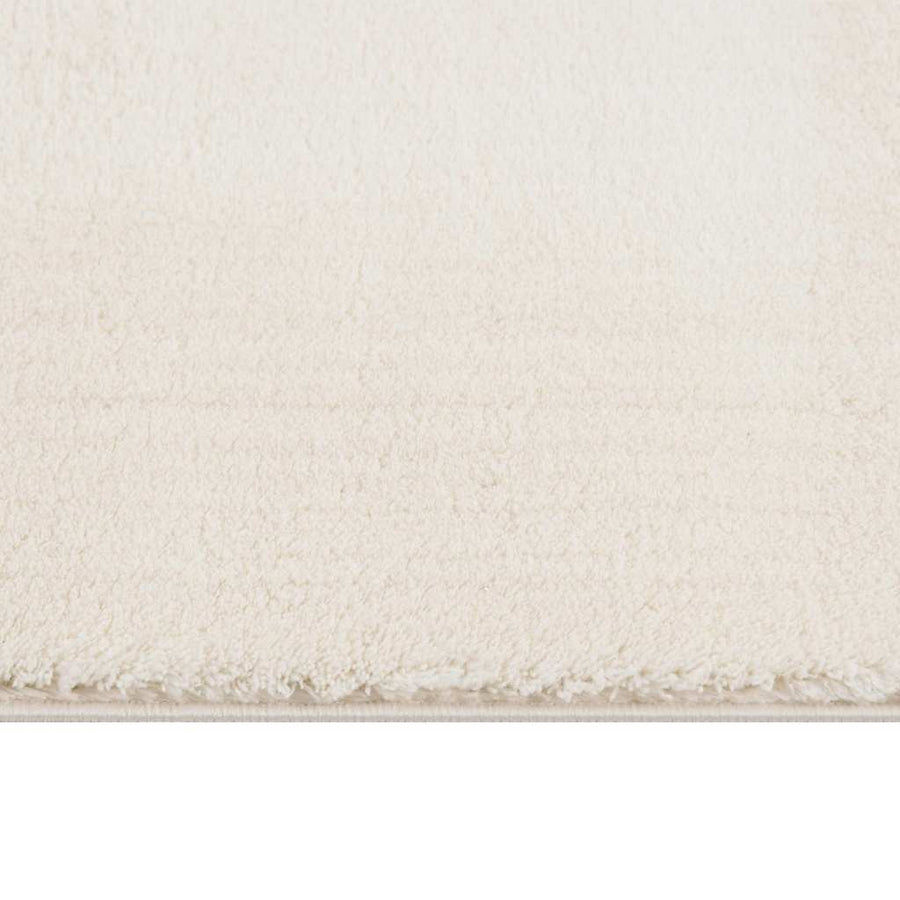 Vloerkleed shaggy crèmewit 120x183 cm polyester