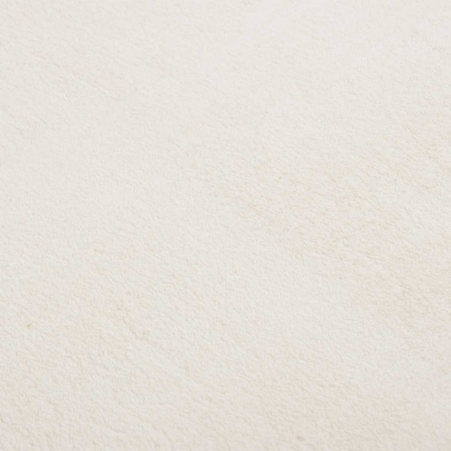 Vloerkleed shaggy crèmewit 120x183 cm polyester
