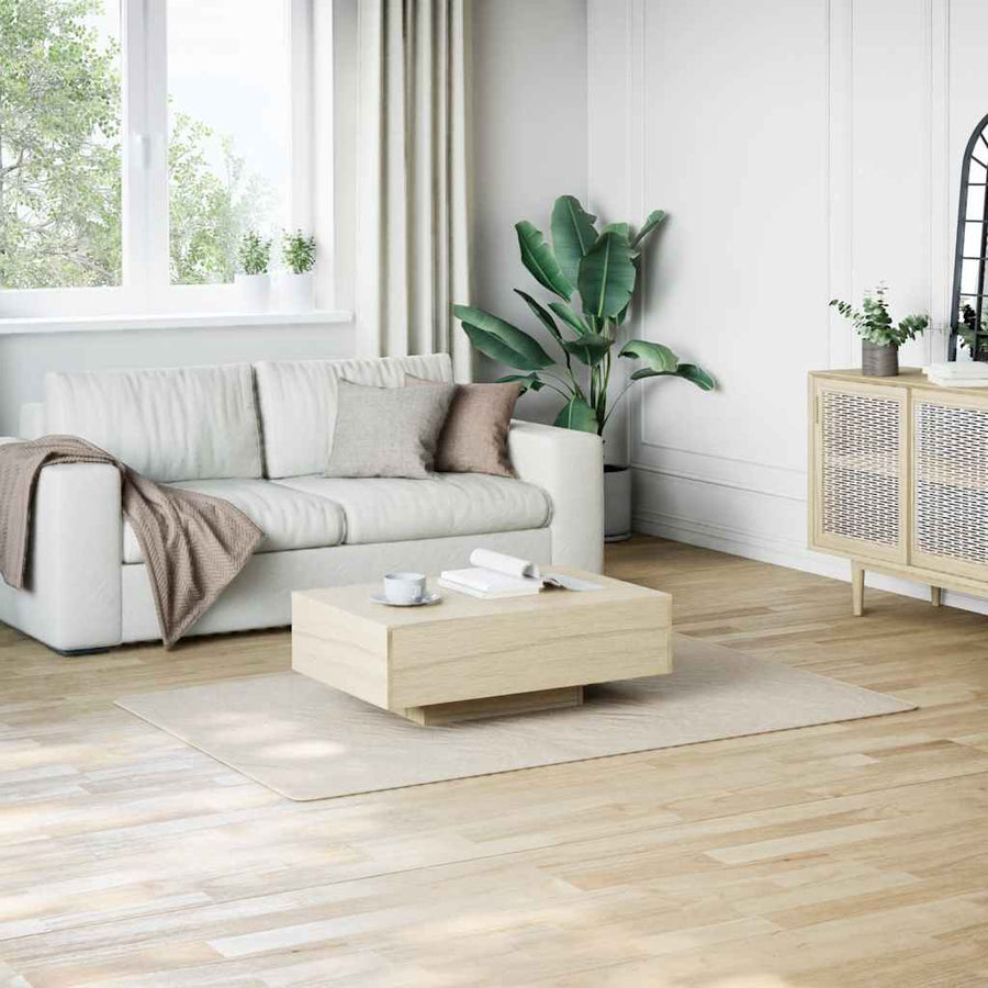 Vloerkleed shaggy crèmewit 120x183 cm polyester