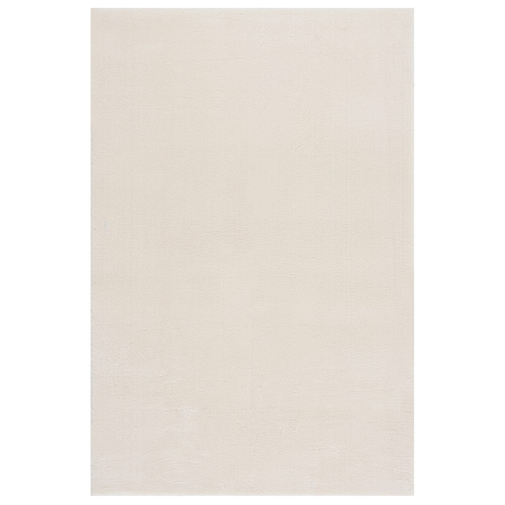 Vloerkleed shaggy crèmewit 240x340 cm polyester