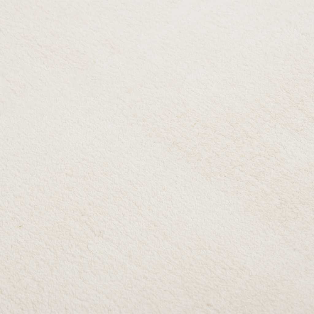 Vloerkleed shaggy crèmewit 240x340 cm polyester