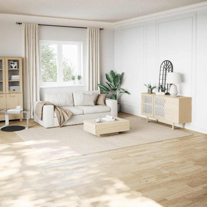 Vloerkleed shaggy crèmewit 240x340 cm polyester