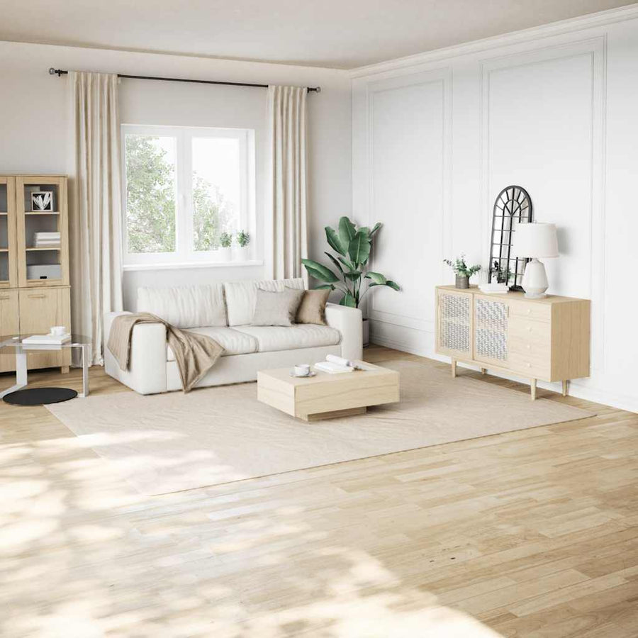 Vloerkleed shaggy crèmewit 240x340 cm polyester