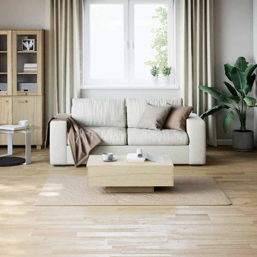 Vloerkleed shaggy beige 120x183 cm polyester