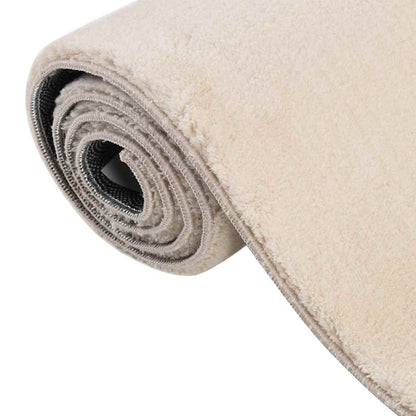 Vloerkleed shaggy beige 120x183 cm polyester