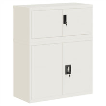 Archiefkast 90x40x110 cm staal wit