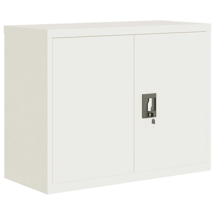 Archiefkast 90x40x110 cm staal wit
