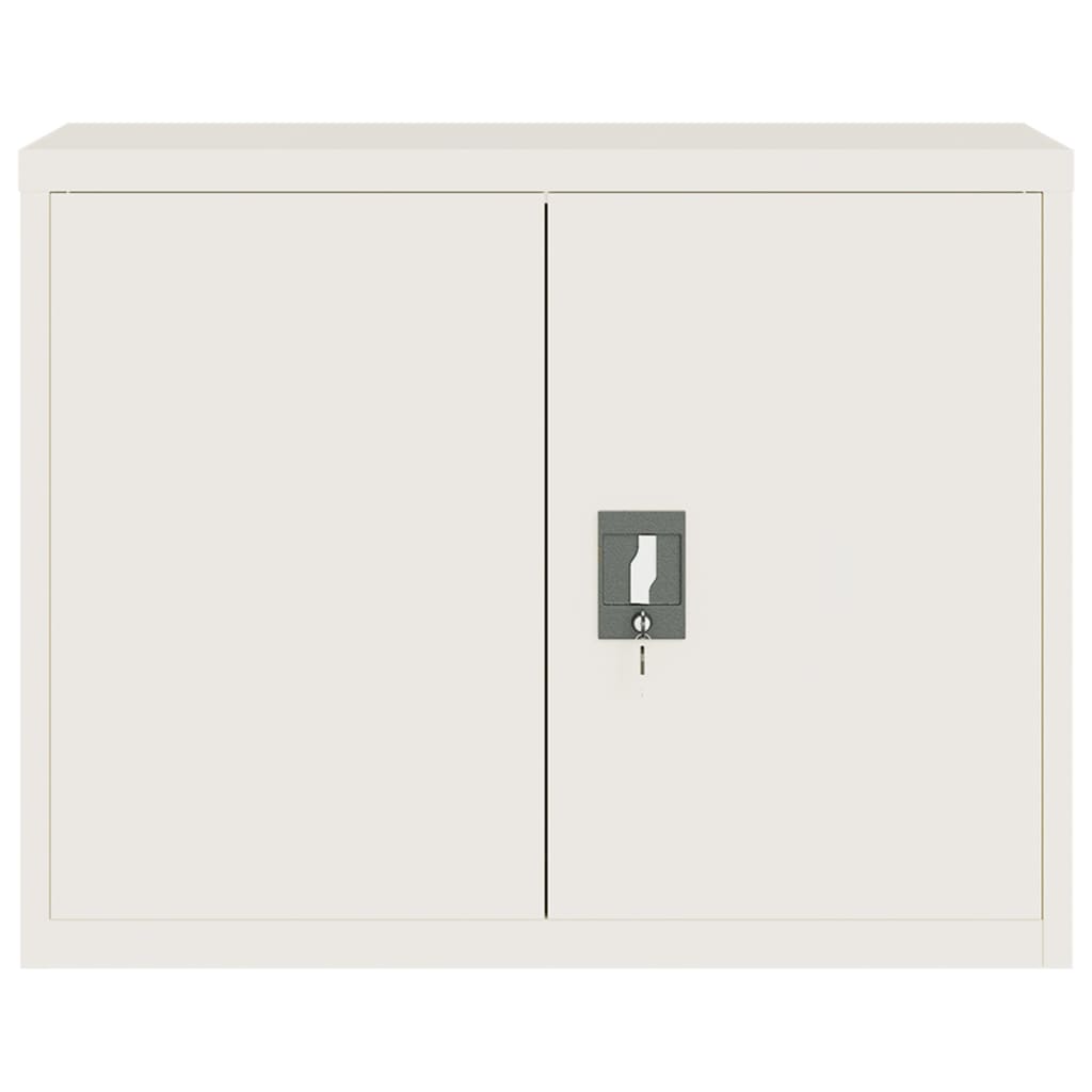 Archiefkast 90x40x110 cm staal wit