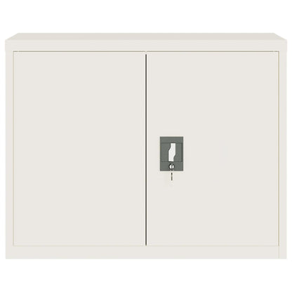 Archiefkast 90x40x110 cm staal wit