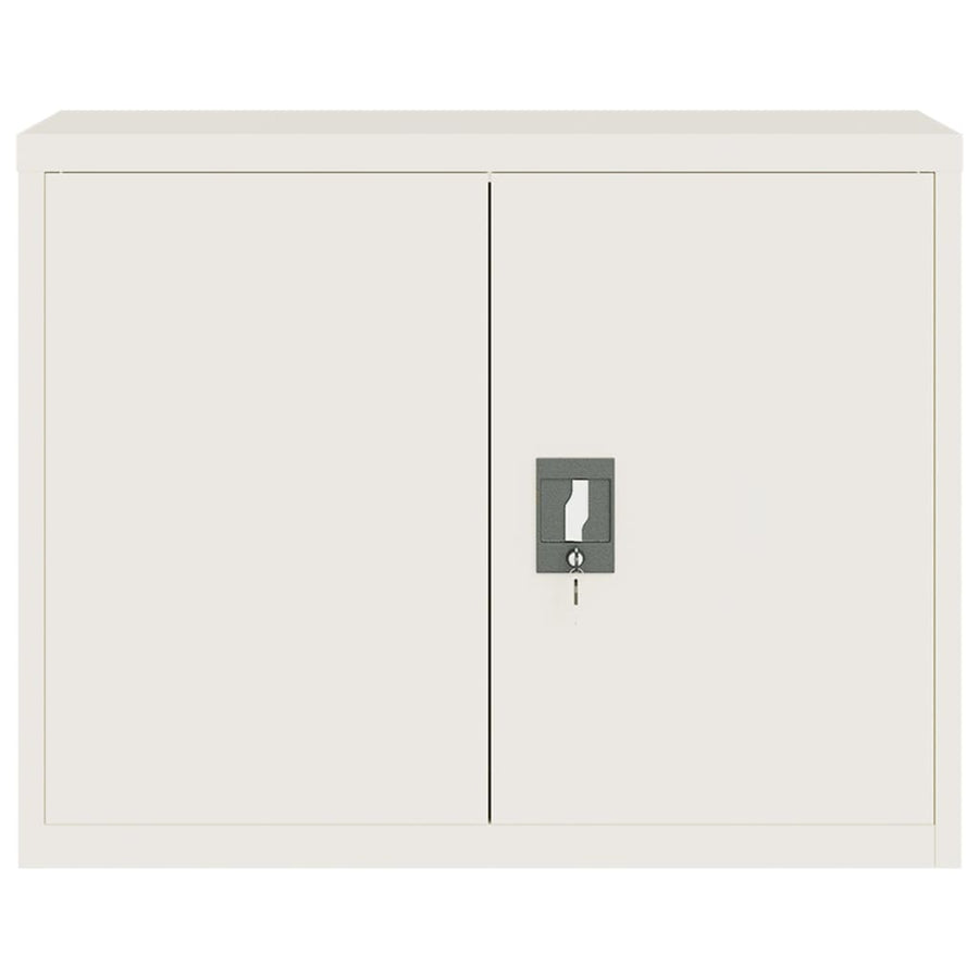 Archiefkast 90x40x110 cm staal wit