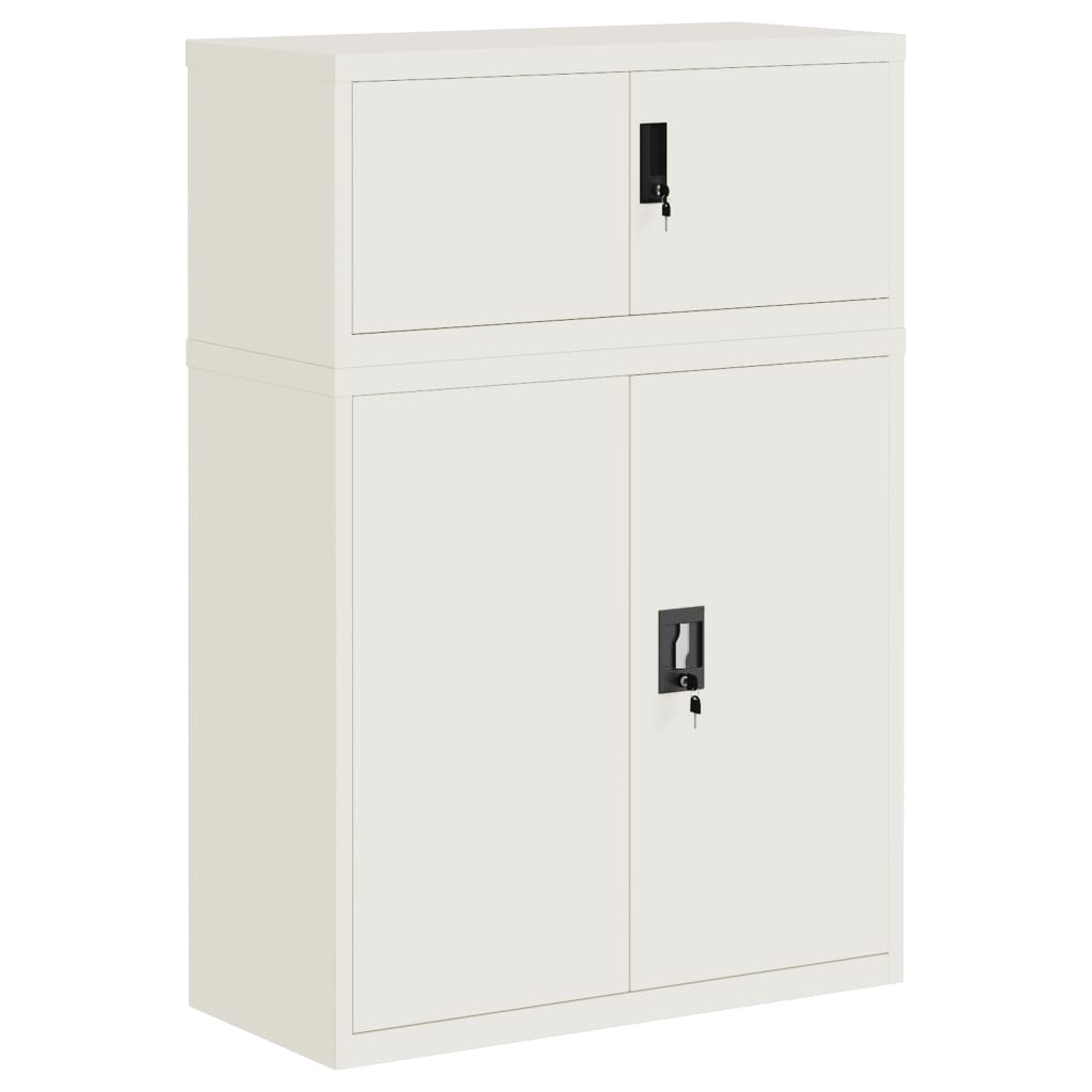 Archiefkast Staal 90 x 40 x 130 cm Wit