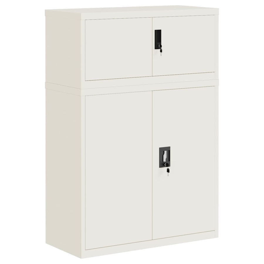 Archiefkast Staal 90 x 40 x 130 cm Wit
