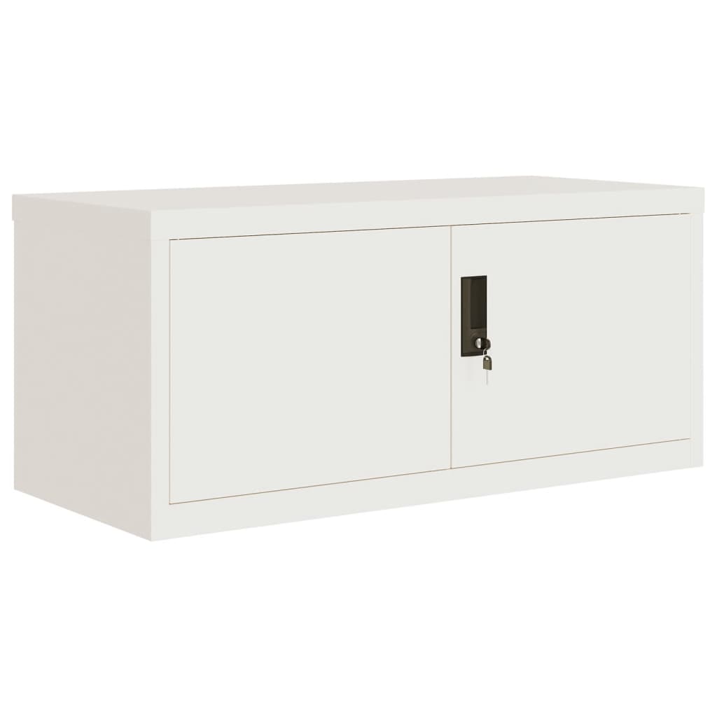 Archiefkast Staal 90 x 40 x 130 cm Wit