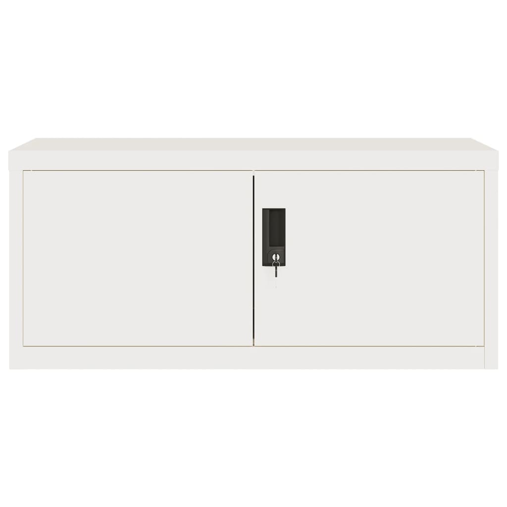 Archiefkast Staal 90 x 40 x 130 cm Wit