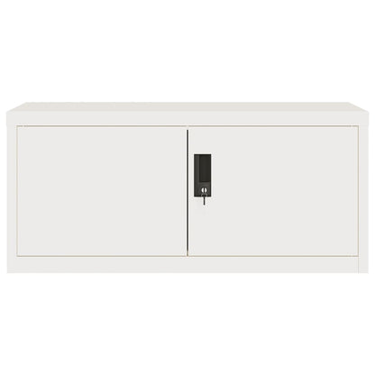 Archiefkast Staal 90 x 40 x 130 cm Wit