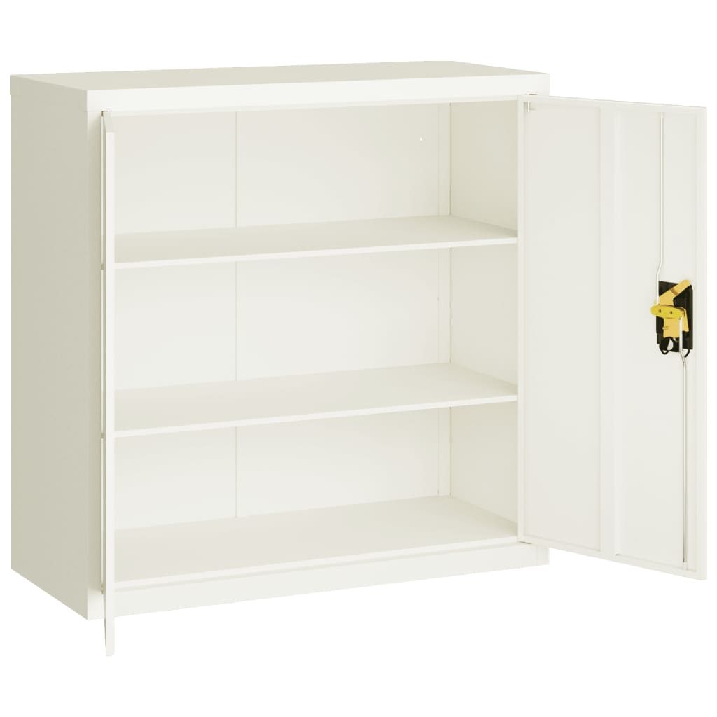 Archiefkast Staal 90 x 40 x 130 cm Wit