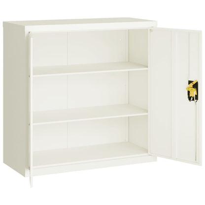 Archiefkast Staal 90 x 40 x 130 cm Wit